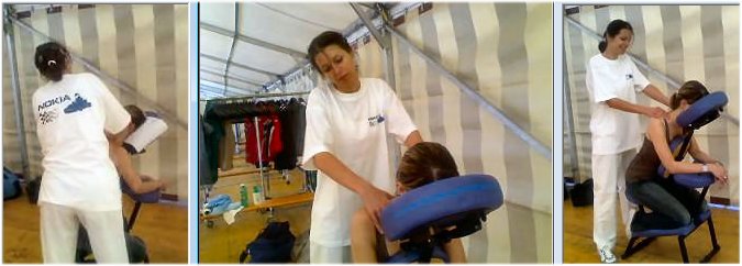 mobile wellness an sport veranstaltung, ein anlass für sportmassage